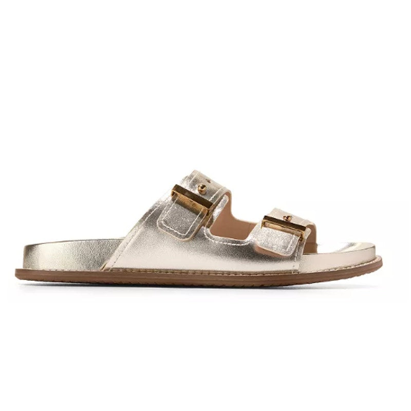 New In Box Cole Haan Womens Size 9 Gold Leather Open Toe Marisol Sandal Shoes