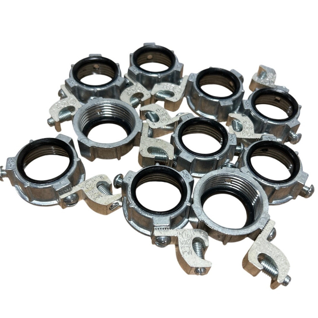 New In Box 10 Emerson 1" Zinc Die Cast Grounding Bushing Lay In Lugs GBL-300