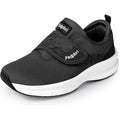 New Padphri Mens Size 9.5 Black  Diabetic Extra Wide Orthopedic Hook Loop Shoes