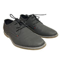 Jousen Mens 9.5 Black Faux Leather Lace Up Oxford Business Casual Dress Shoes