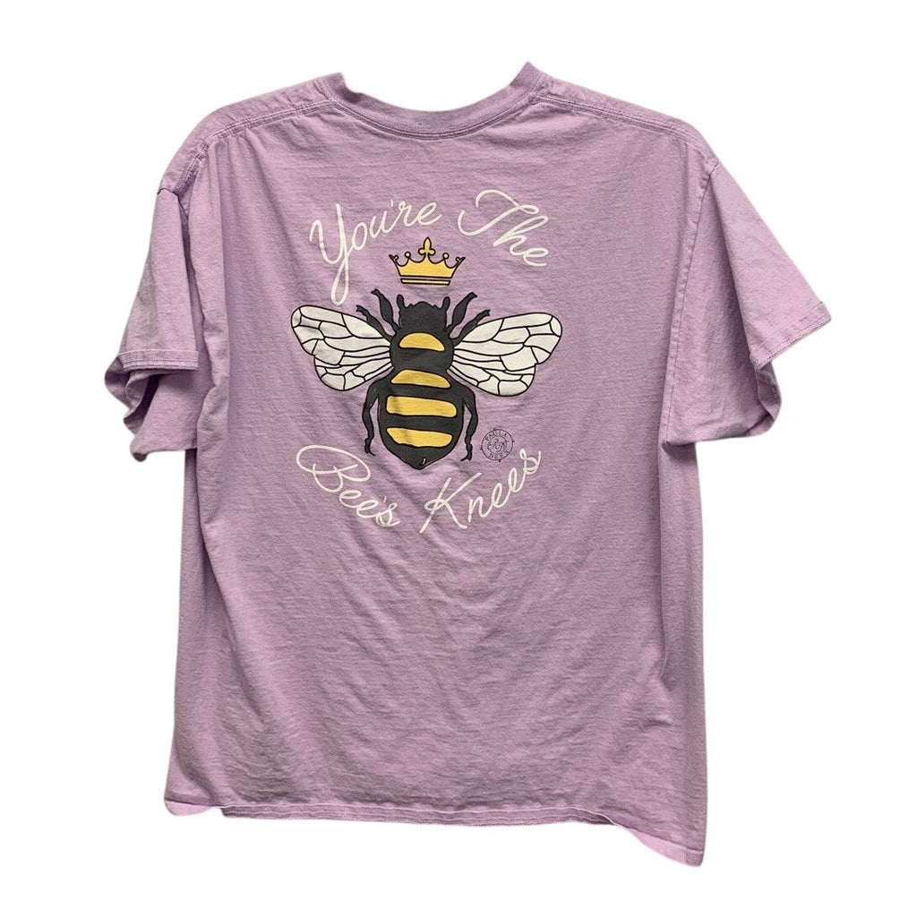 Paula Deen Womens XL Short Sleeve You're the Bees Knees 100% Cotton Tee Shirt
