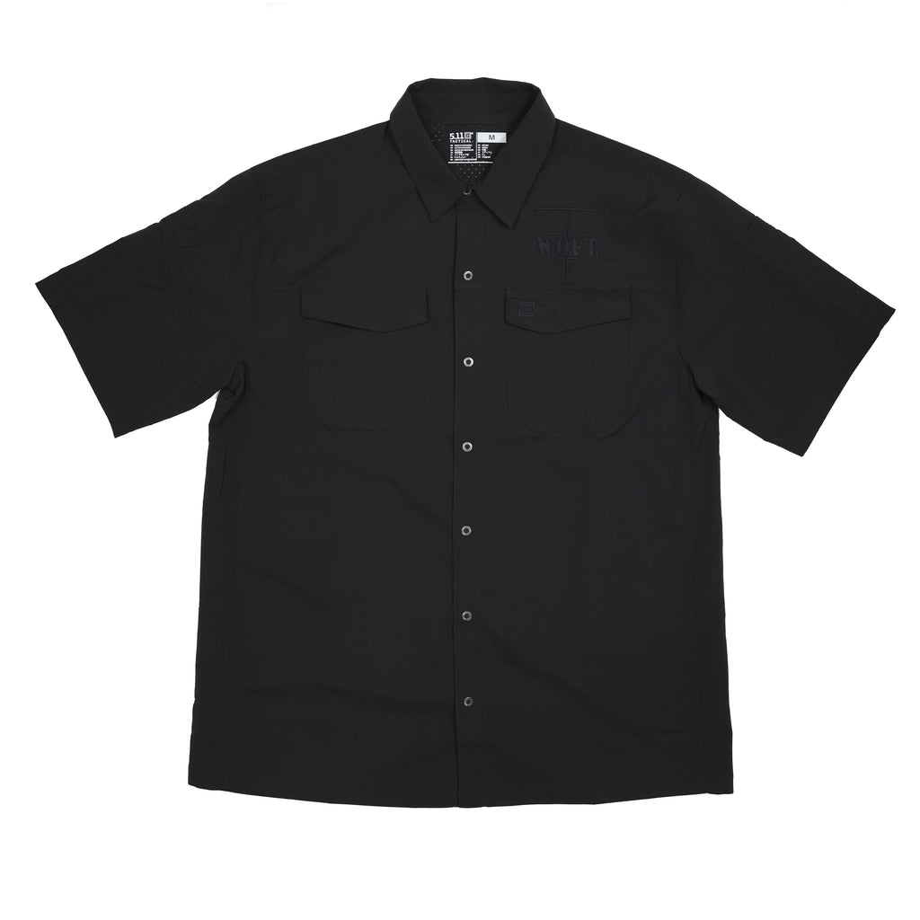 5.11 Mens Freedom Flex Short Sleeve Polo - Black
