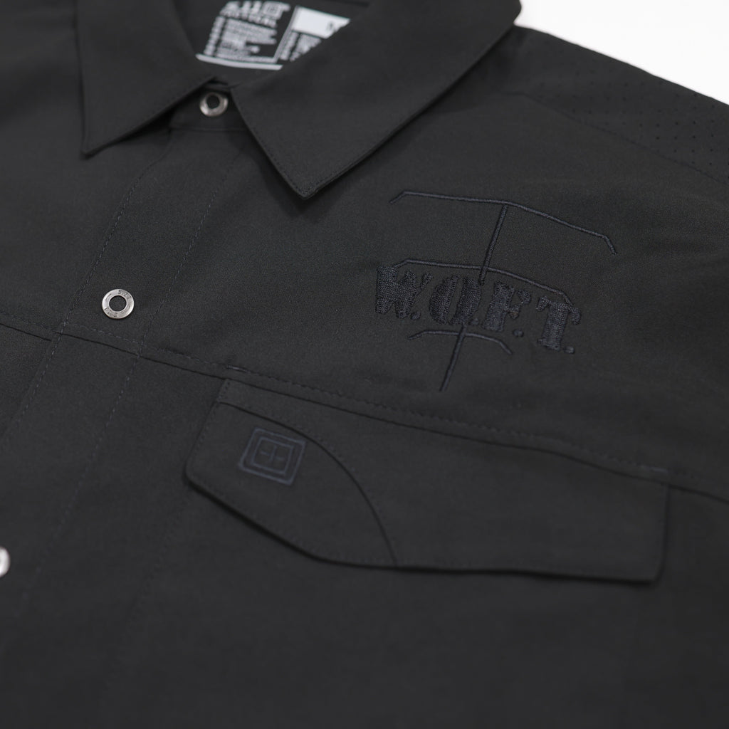 5.11 Mens Freedom Flex Short Sleeve Polo - Black