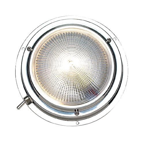 Seachoice Polished Stainless Steel Bright White Dome Light