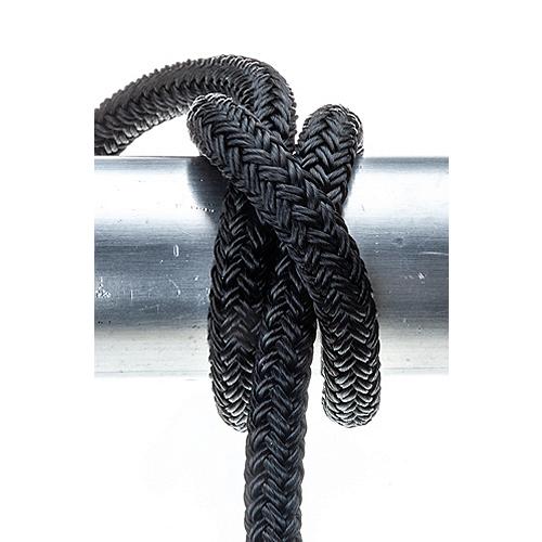 Seachoice Double-Braid Nylon Fender Line, 3/8 In. X 6 Ft., Black, 40961