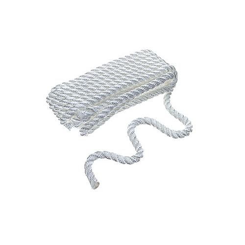 Seachoice High Quality Dock Rope for Boating - 3-Strand Twisted Nylon Dock Line, 3/8-Inch x 15 Feet, White