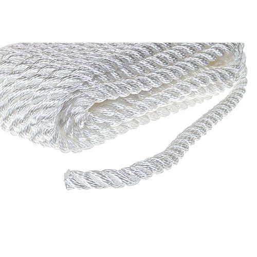 eachoice High Quality Dock Rope for Boating - 3-Strand Twisted Nylon Line, 5/8-Inch x 30 Feet, White