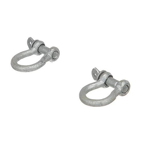 Seachoice Galvanized Anchor Shackle, 1/4 In., 1,100 Lbs. Max Load, Pack of 2, 43051