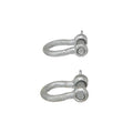Seachoice Galvanized Anchor Shackle, 1/4 In., 1,100 Lbs. Max Load, Pack of 2, 43051