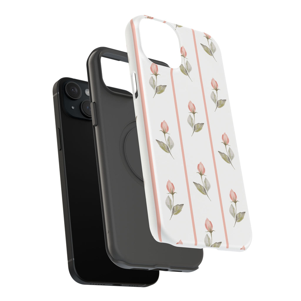 Customizable: Floral Impact-Resistant Phone Case, Chic Phone Cover