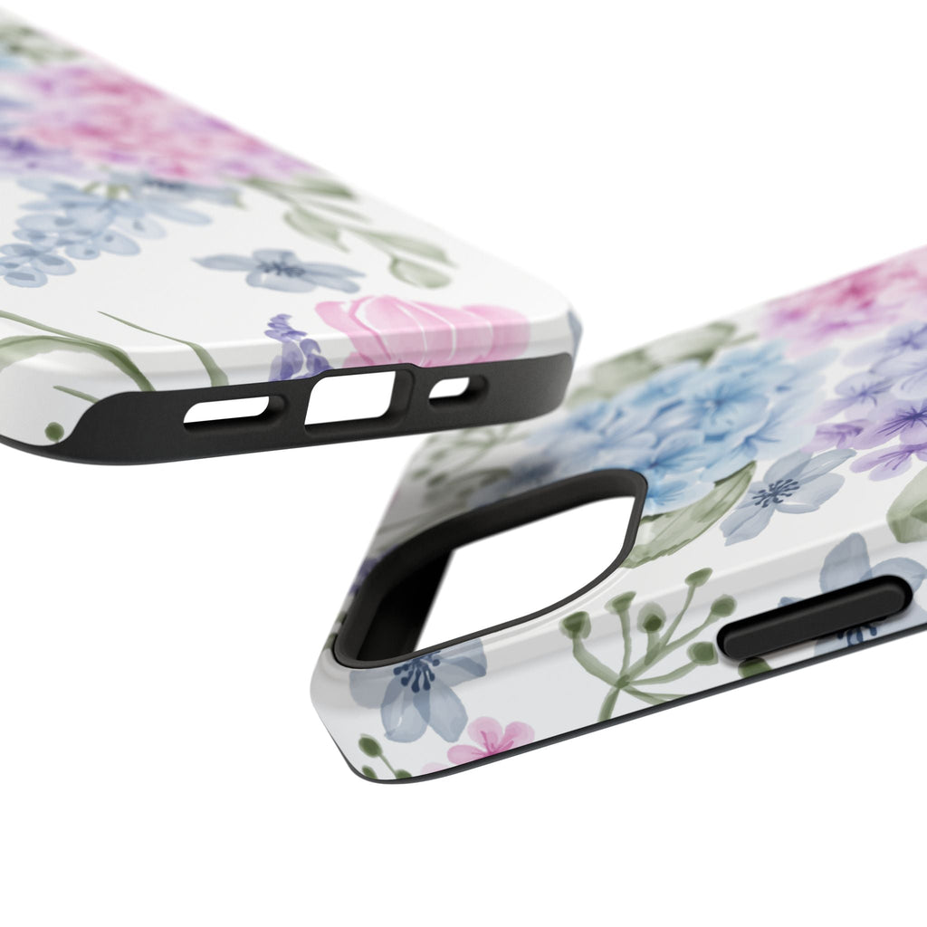 Customizable: Floral Hydrangea Impact-Resistant Phone Case