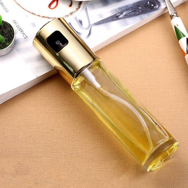 BBQ Oil Spray Bottle – Healthy Cooking Olive Oil & Vinegar Sprayer, Leakproof Glass Pump Dispenser for Kitchen & Grill
