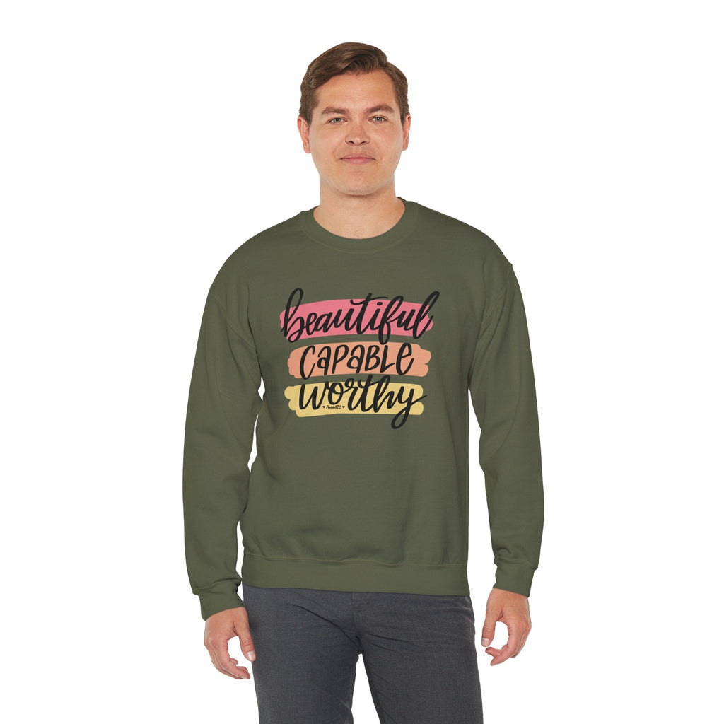 Beautiful Capable Worthy Crewneck Sweatshirt