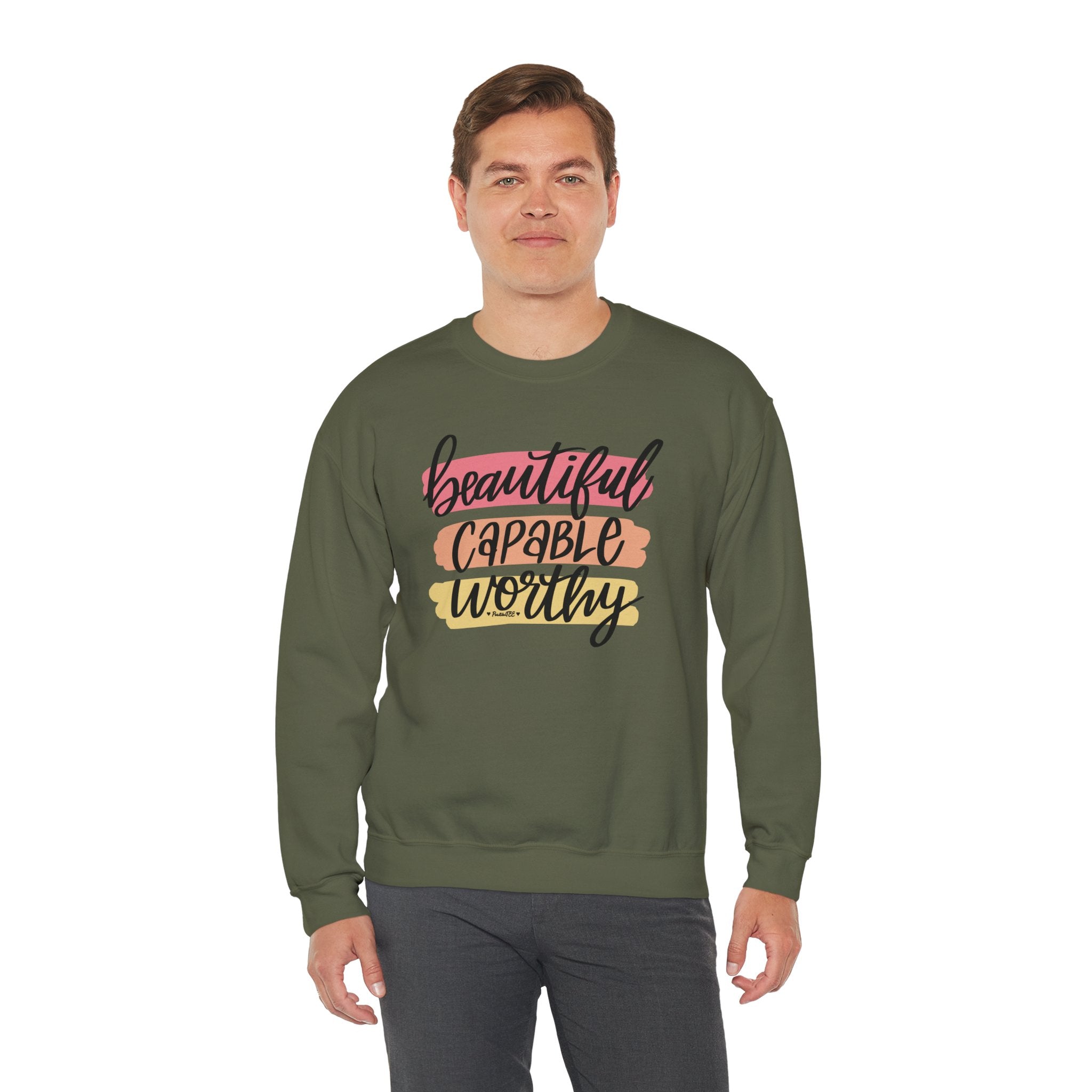 Beautiful Capable Worthy Crewneck Sweatshirt