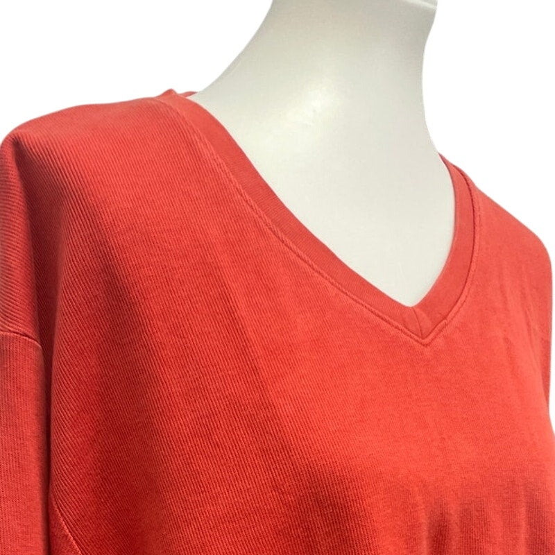 Cutter & Buck Mens XXL 100% Cotton Long Sleeve V Neck Pullover Sweatshirt
