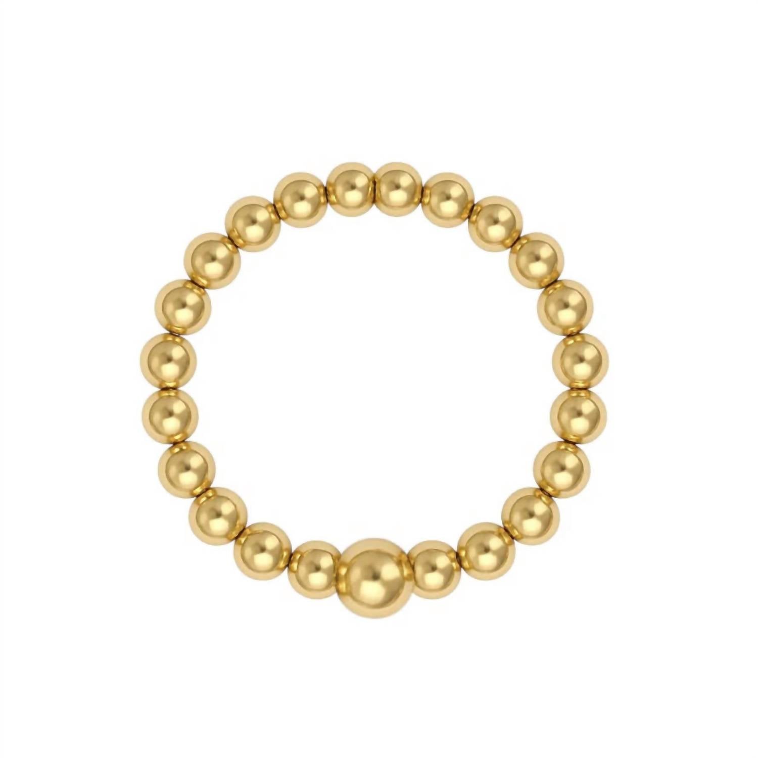 Women's Classic 2mm Beaded Stretchy Ring