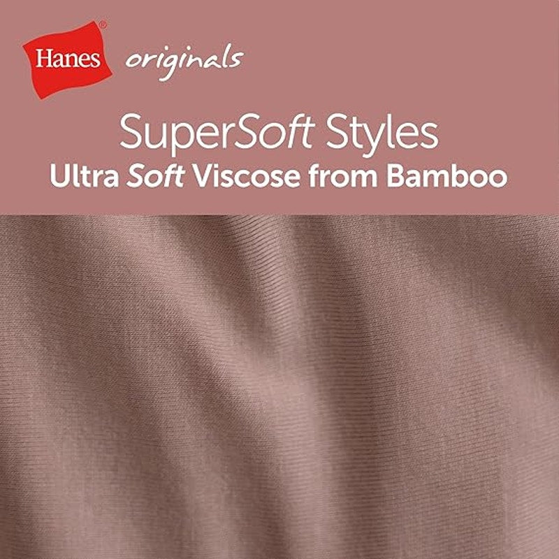 New Hanes 5 Pack Womens Large Originals Ultra SuperSoft Boxer Brief Underwear