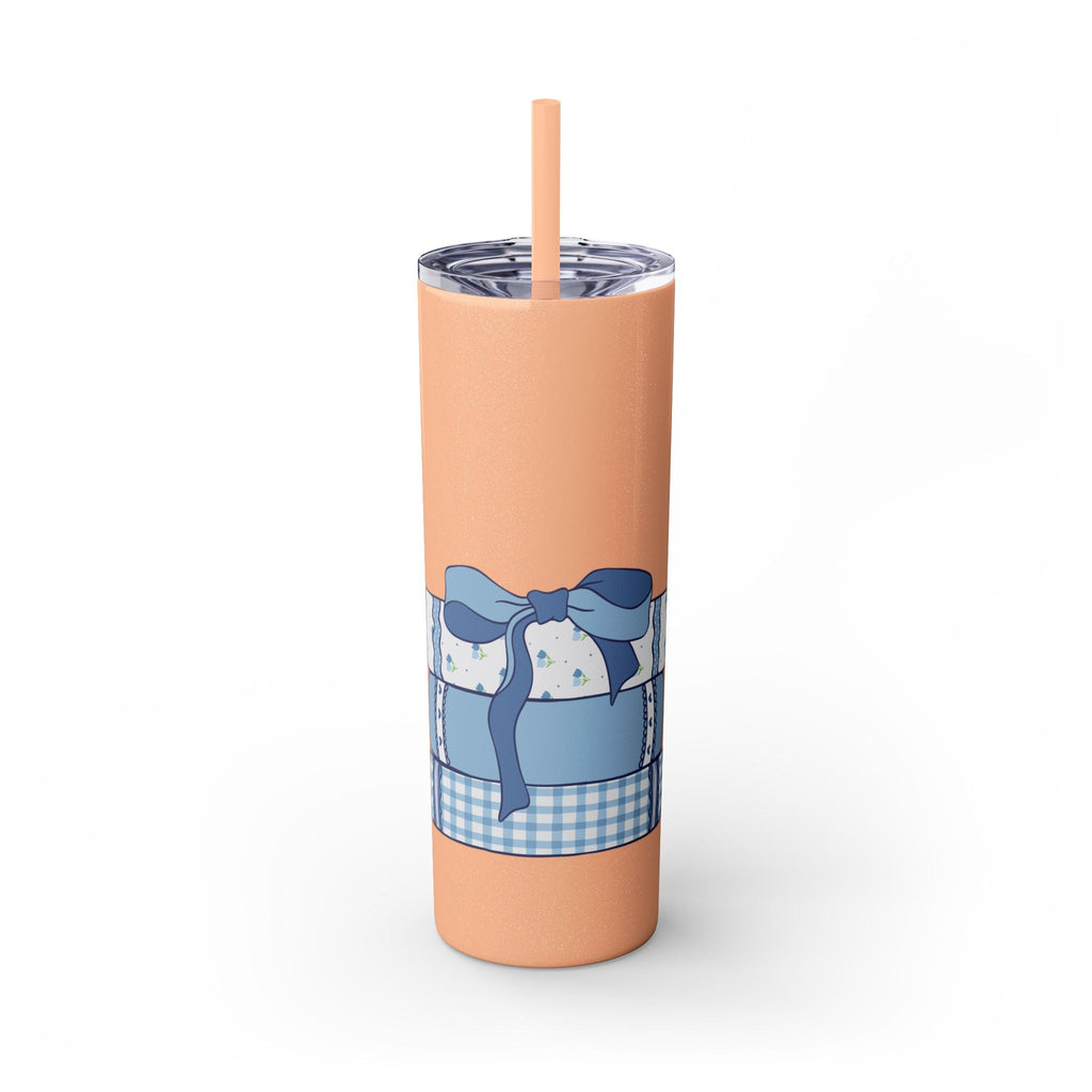 Customizable: Girly Book Club Skinny Tumbler with Straw, 20oz | Perfect for Events, Gifts, Coffee, and Summer Drinks
