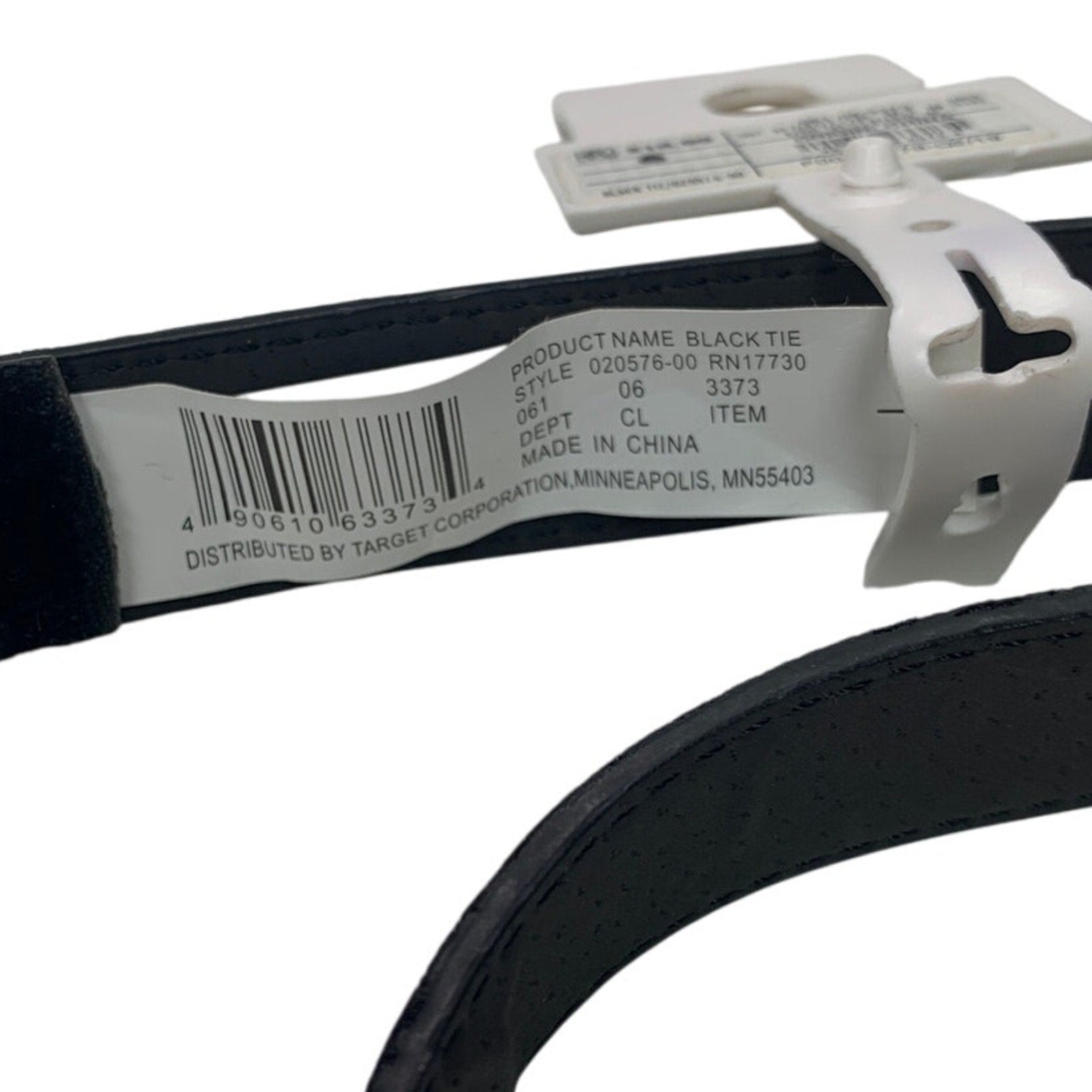 New A New Day Womens Large Black Velvet Bonded Leather Fancy Fashion Belt