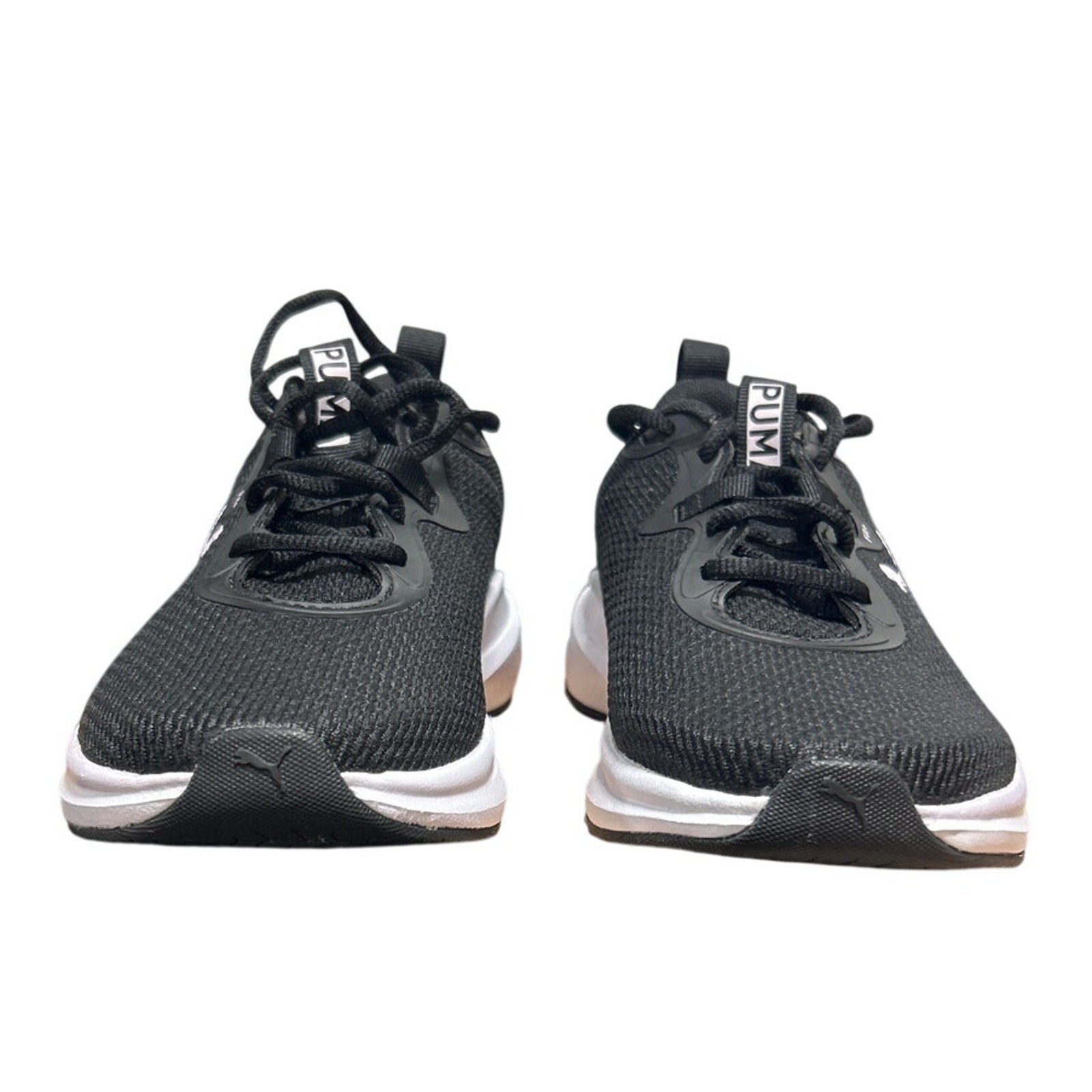 Puma Womens Size 6.5 Black White Lace Up Skyrocket Sneaker Athletic Tennis Shoes