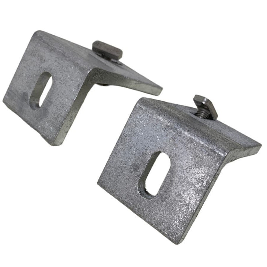Lot of 2 New Assembled Slotted L Foot Mill 461009 Mounting Brackets