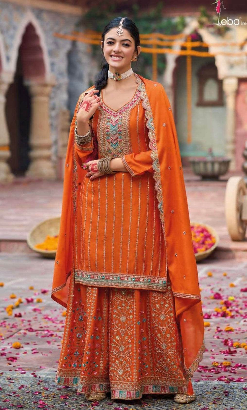 Heavy sharara suit