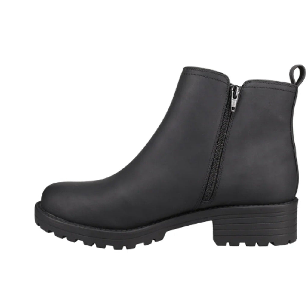 New In Box Buffalo Womens Size 7.5 Black Water Repellant Faux Leather Anna Boots