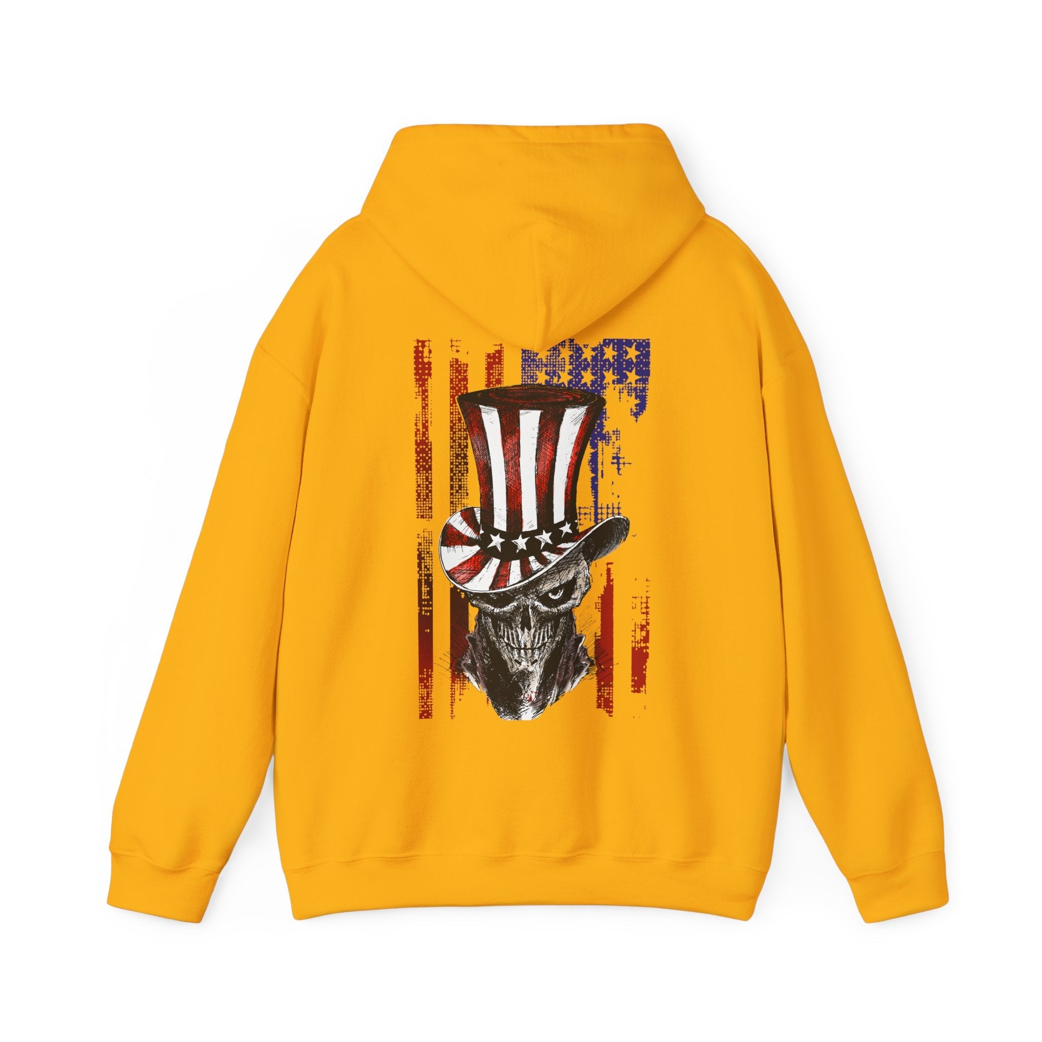 Patriotic Skull Hooded Sweatshirt