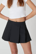 Pleat Plaid Skort