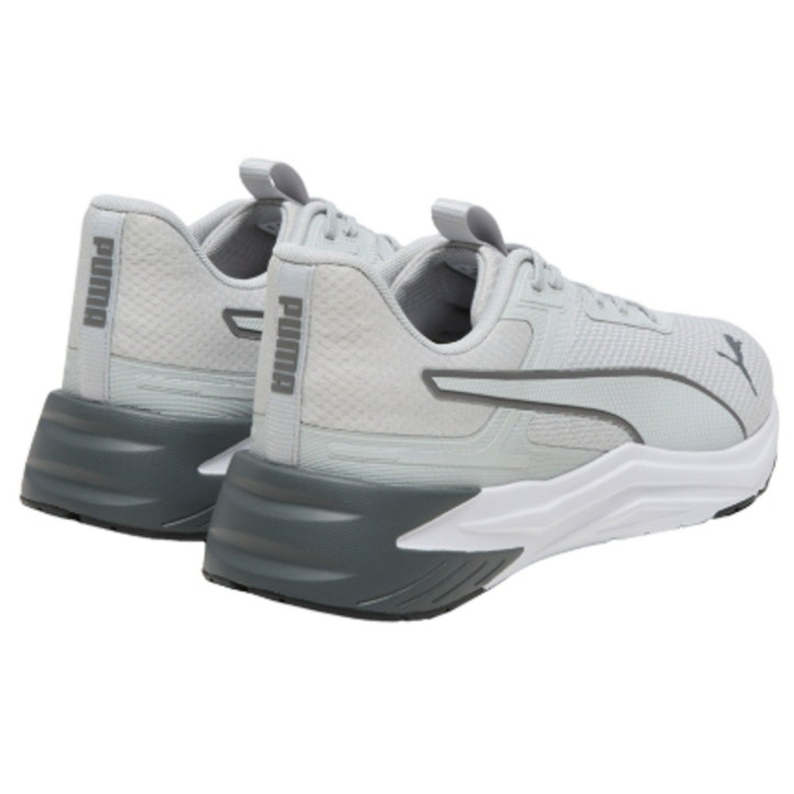 Puma Mens Size 9.5 White Gray Disperse Lace Up Athletic Sneaker Shoes w Box