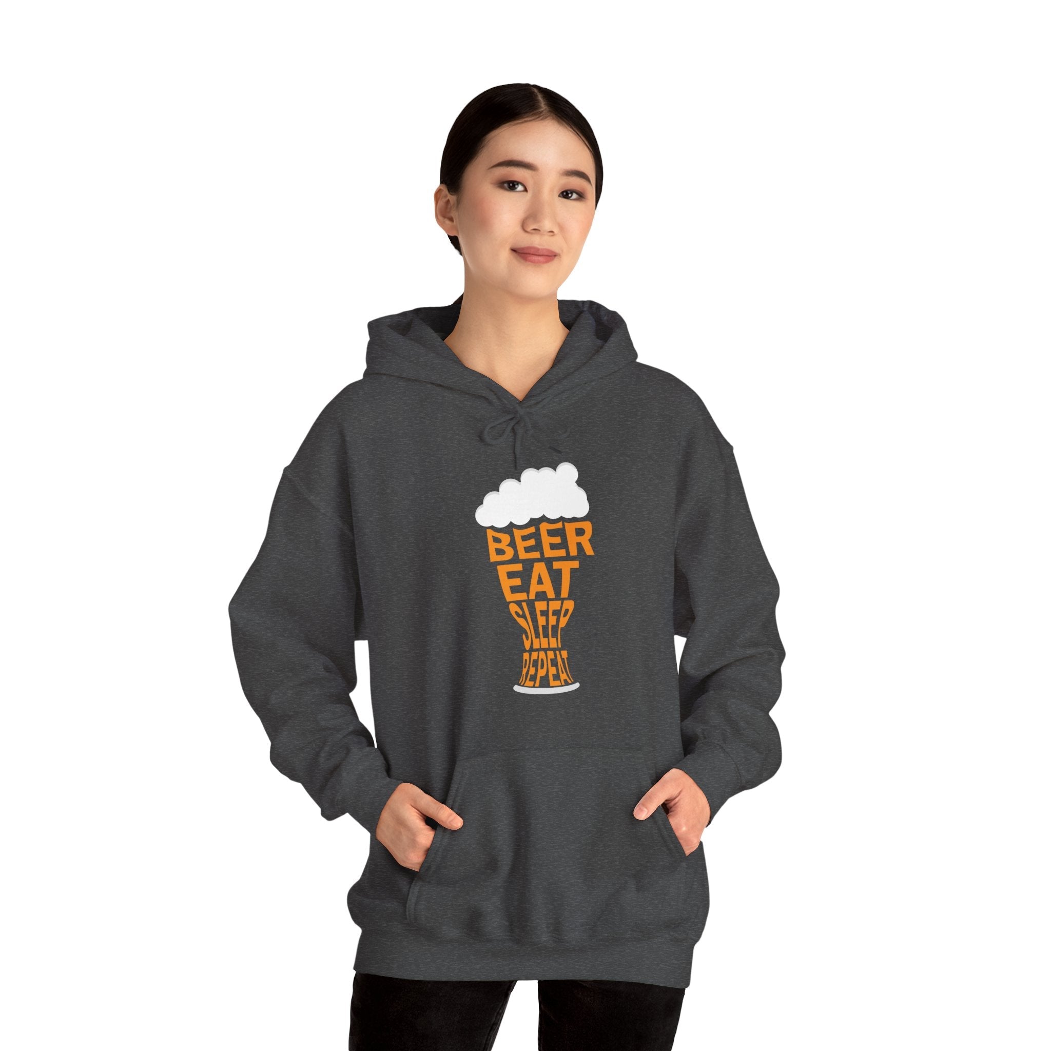 Beer Eat Sleep Repeat Hooded Sweatshirt