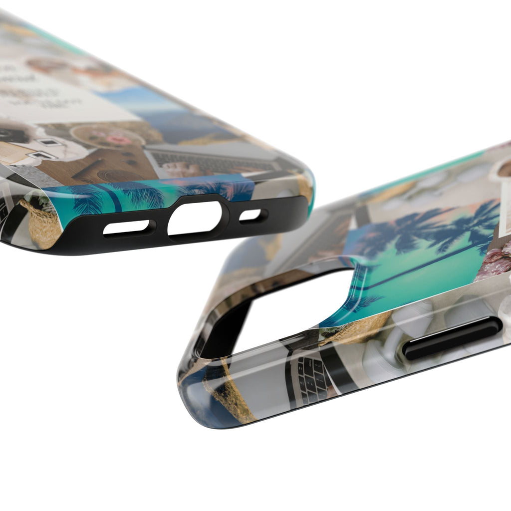 Inspiring Vision Board Phone Case, Motivational Tough Case, Adventurous Gift for Her, Self-Care, Dream Big, Unique Phone Accessory
