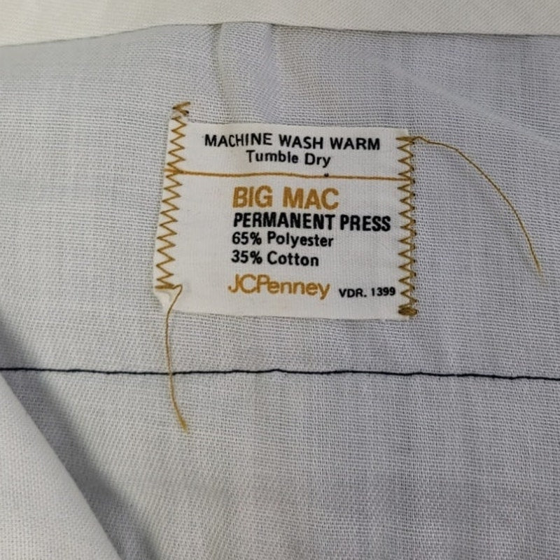 Big Mac Mens 44X30 PolyCotton Flat Front Permanent Press Hemmed Dress Pants