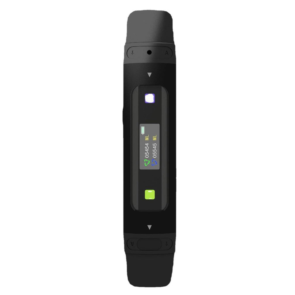 Abdominal breathing trainer lung capacity data detector