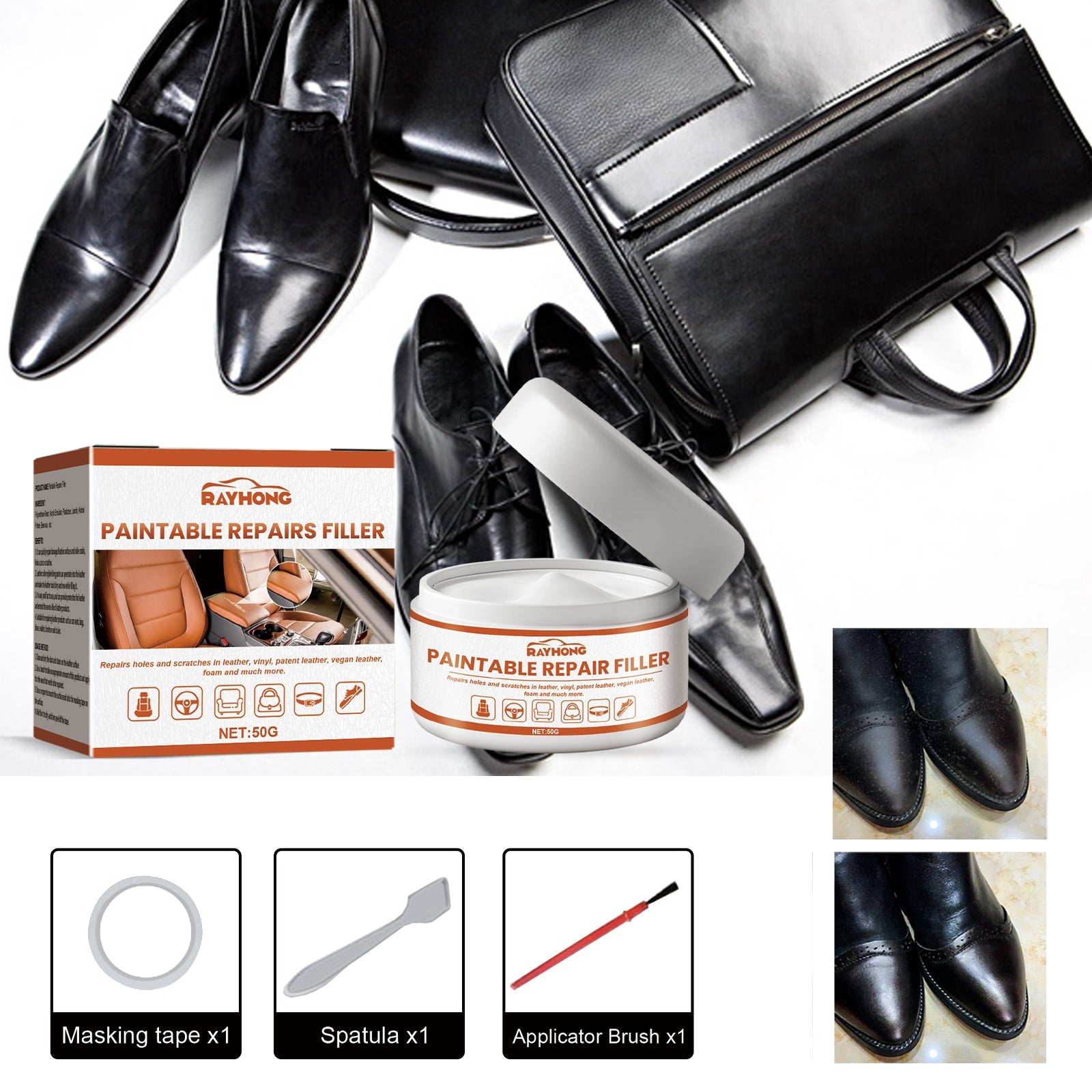 Leather Filling Cream, Car Seat Leather Sofa Leather Bag Leather Shoes Leather Clothing Care Cream