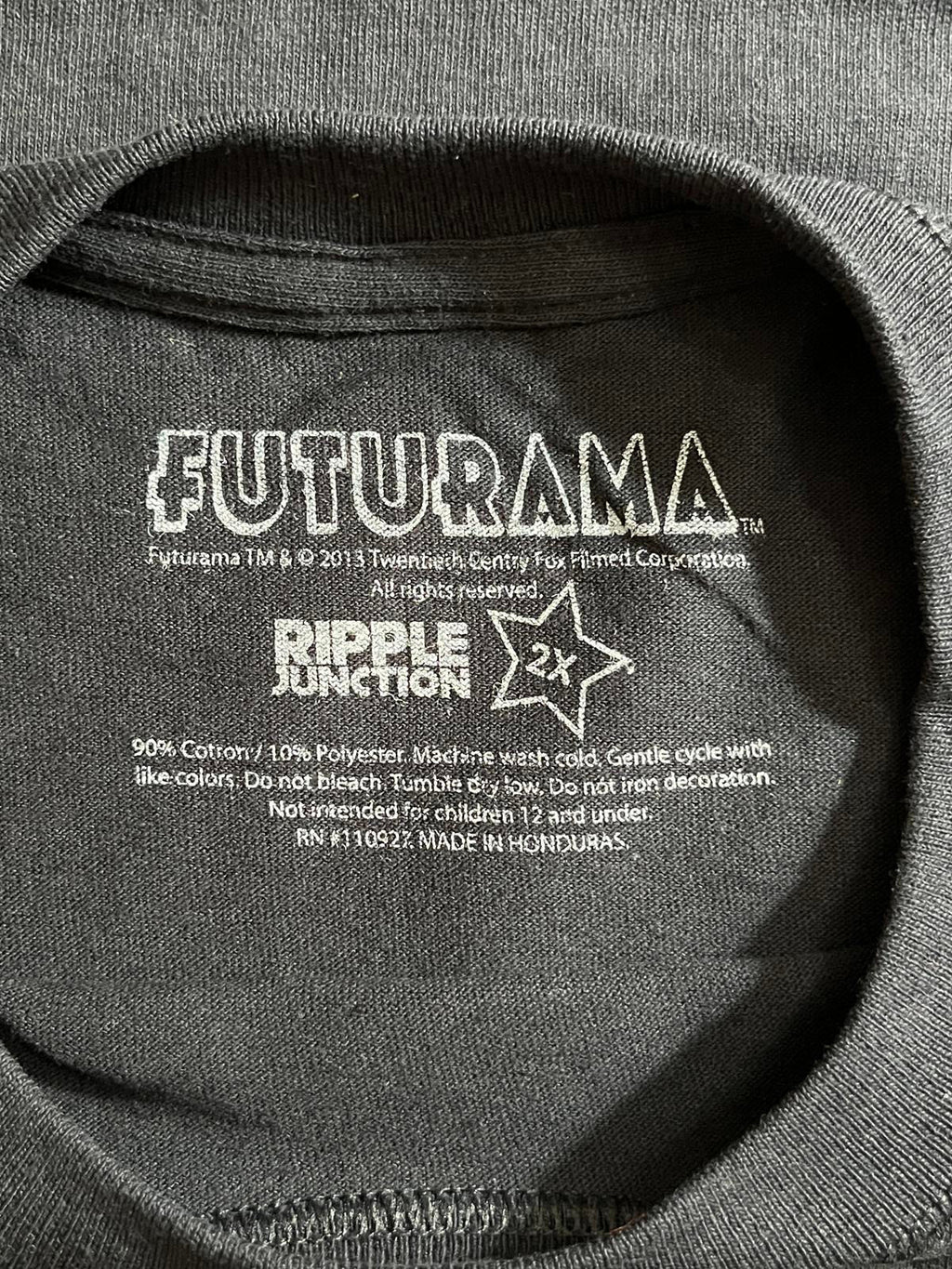 Vintage Futurama T-shirt TV - Matt Groening Copyright - 2XL