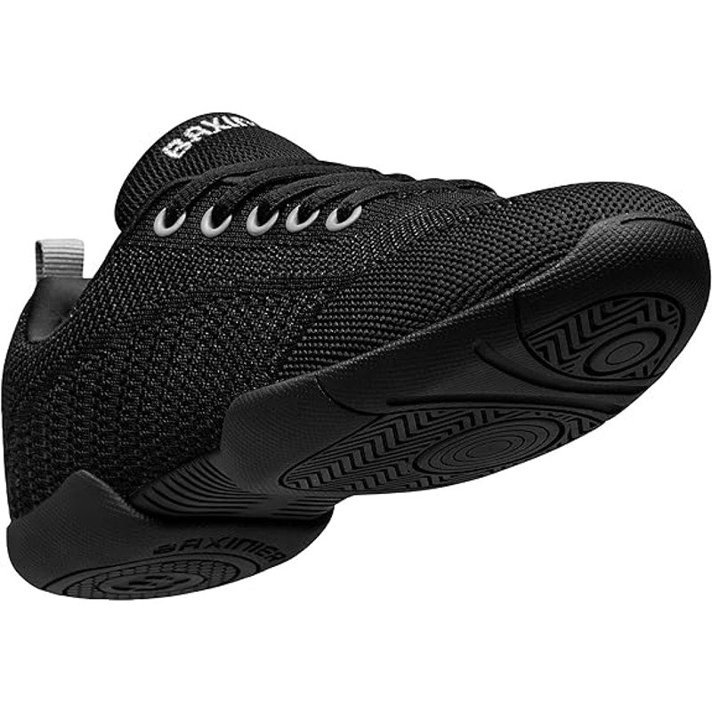New Baxinier Women Size 7.5 Black Lace Up Breathable Cheerleading Athletic Shoes