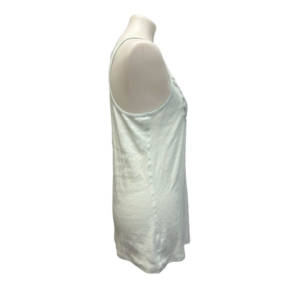 2 Lane Bryant Womens 14/16 Lace Front Sleeveless Stretch Cotton Tank Tops