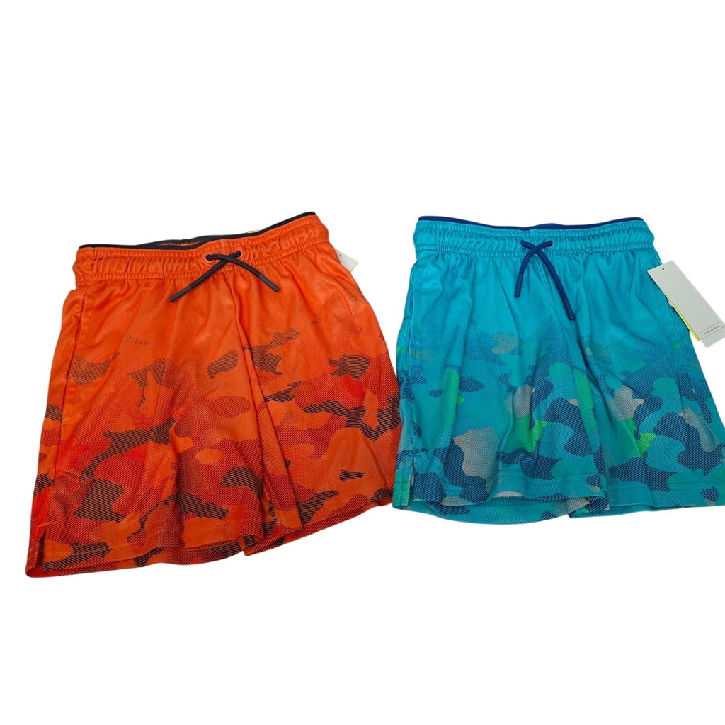 Lot of 2 New All in Motion Boys XS Elastic Drawstring Waist Long Sport Shorts