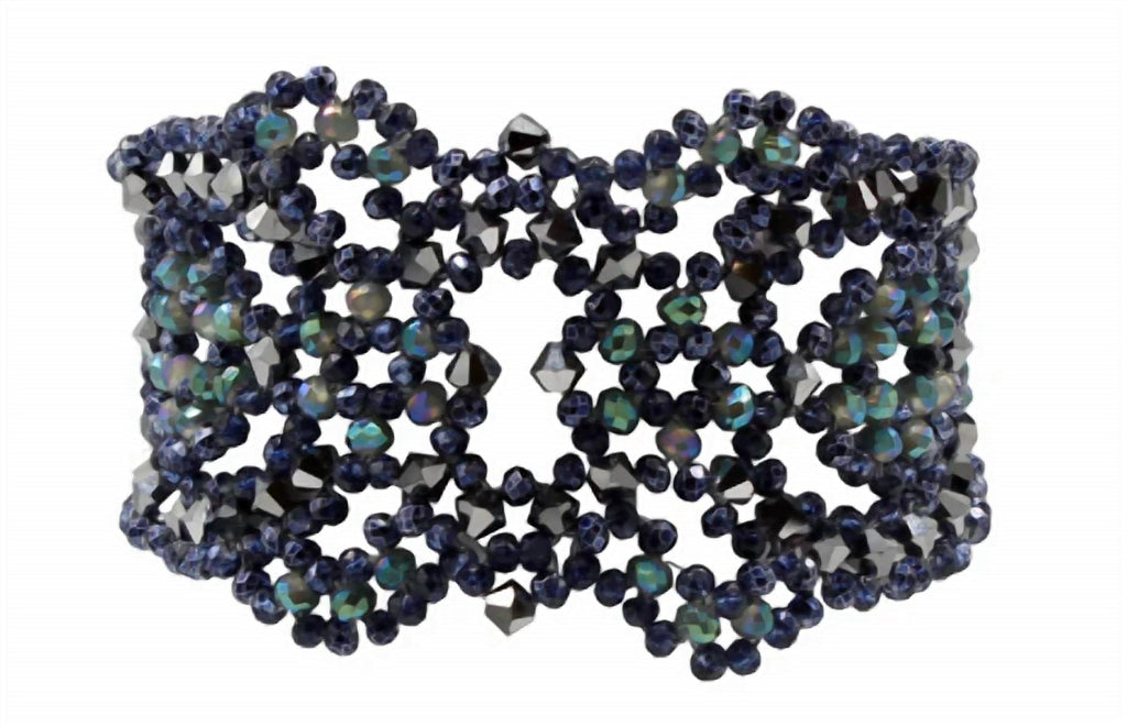 Giulia Handwoven Bead Cuff Bracelet