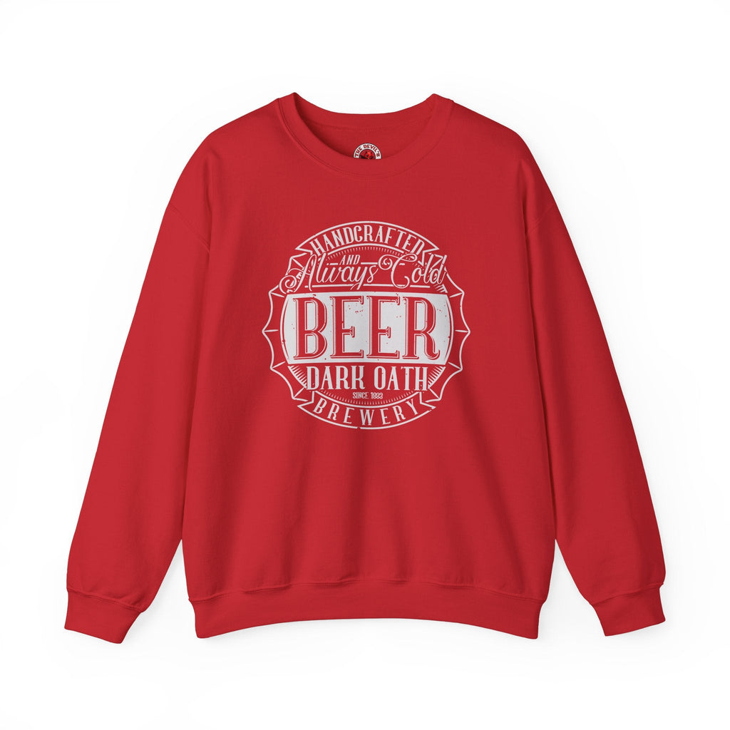 Handcrafted and Always Cold Beer Crewneck Sweatshirt