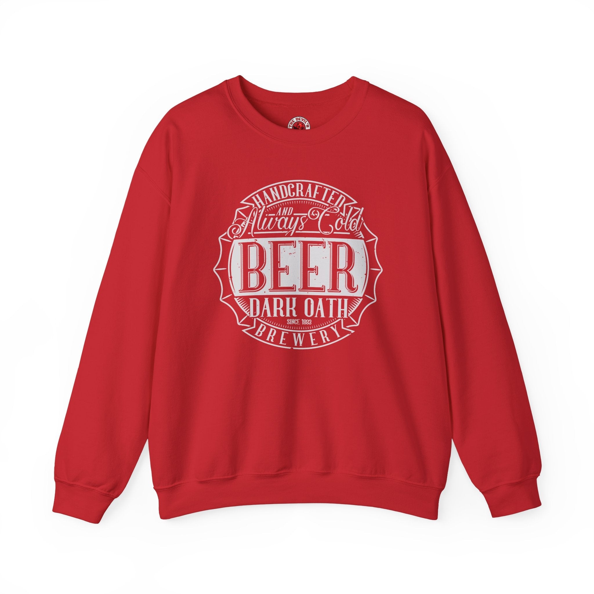 Handcrafted and Always Cold Beer Crewneck Sweatshirt