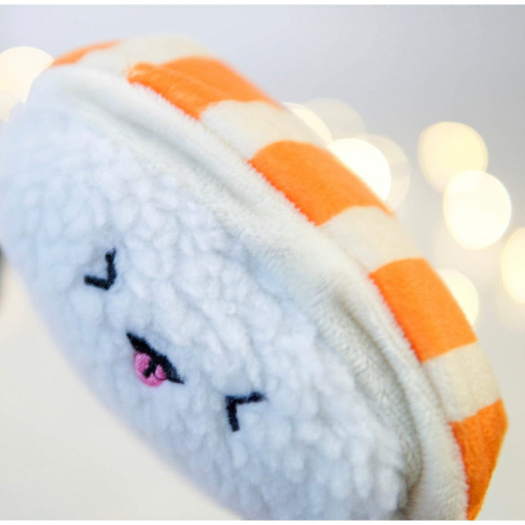 Sushi Plush Keychain 5 Soft Cute Design (Salmon)