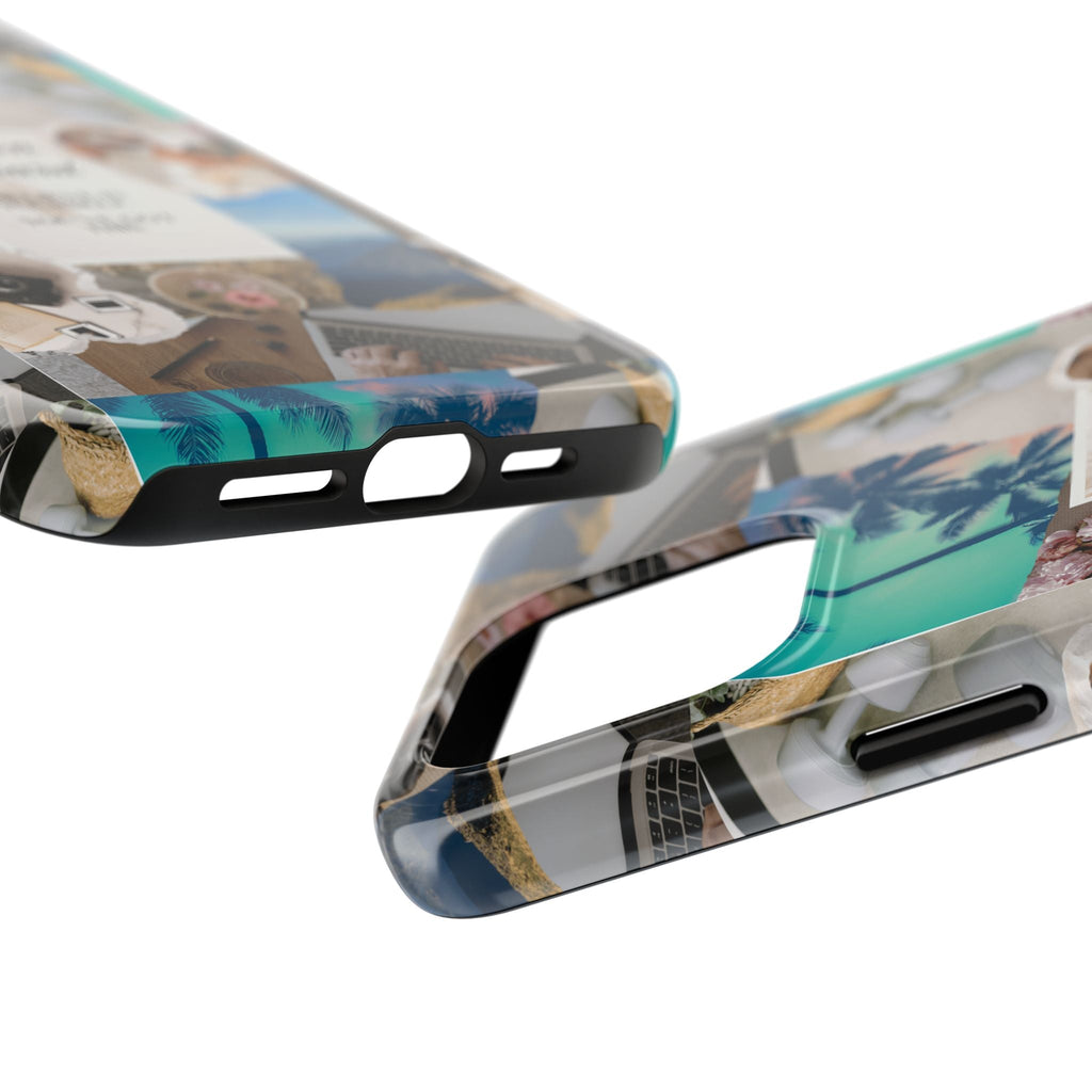 Inspiring Vision Board Phone Case, Motivational Tough Case, Adventurous Gift for Her, Self-Care, Dream Big, Unique Phone Accessory