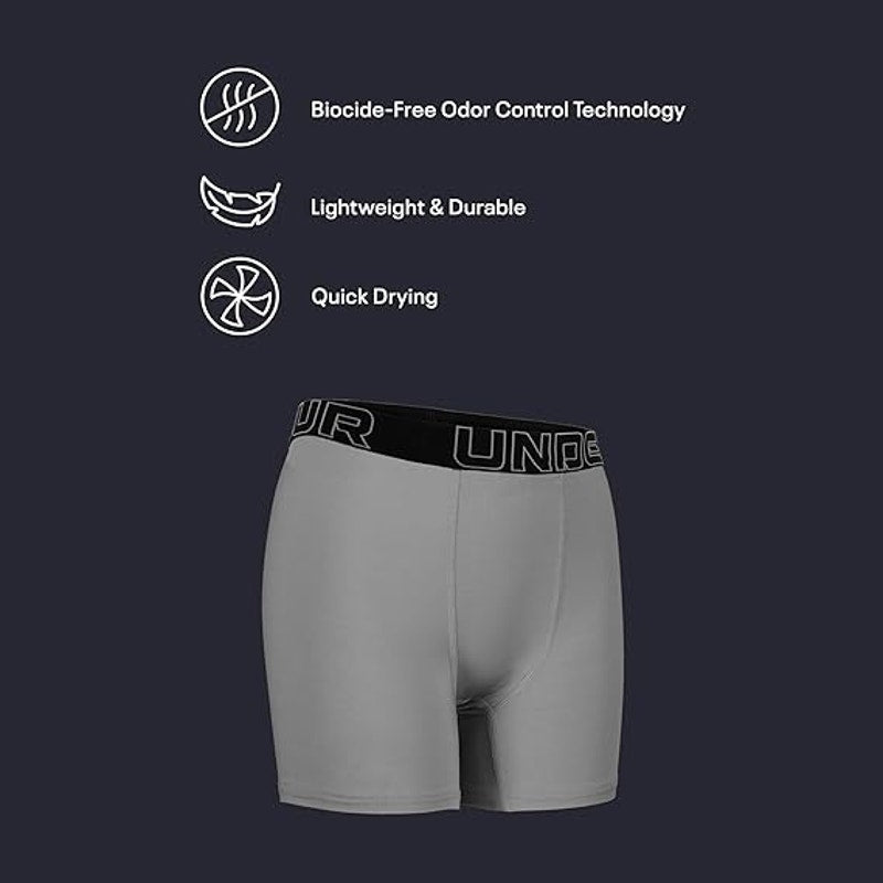 New 3 Pack Under Armour Boys Youth XL Light Weight Moisture Wicking Boxer Briefs