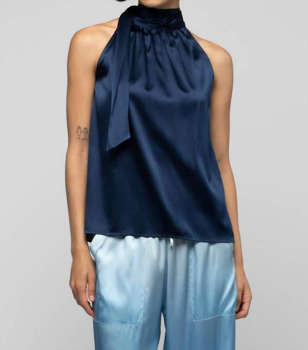 Taymee Silk Sleeveless Top