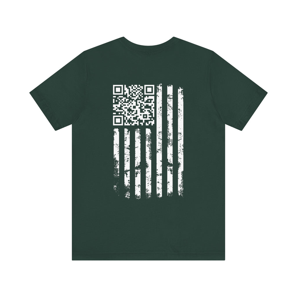 American Flag QR Code T-Shirt