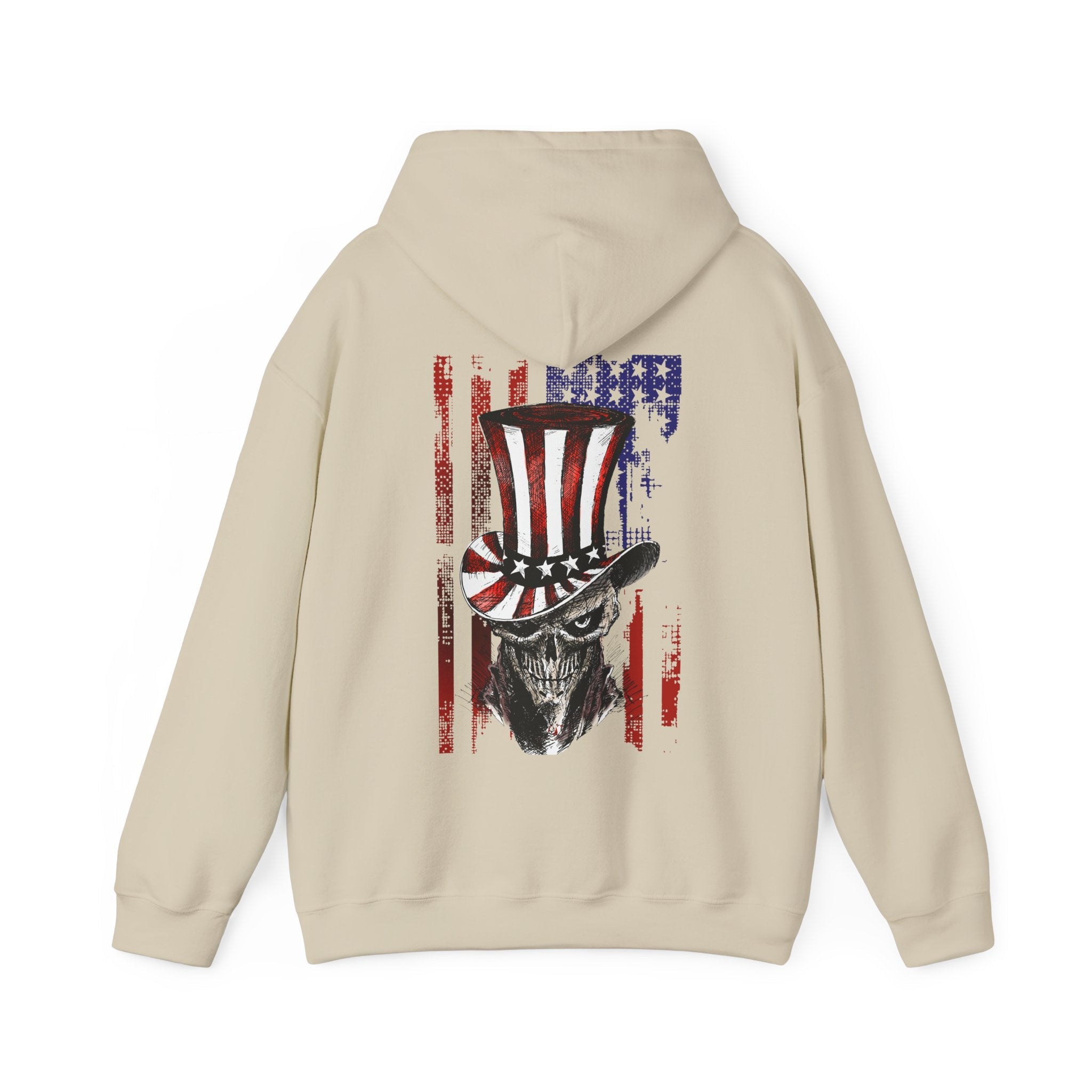 Patriotic Skull Hooded Sweatshirt