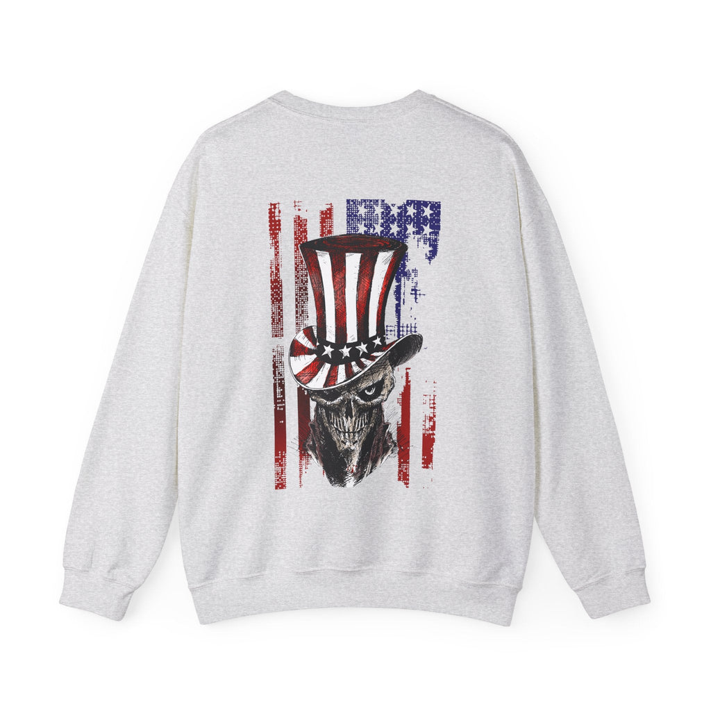 Patriotic Skull Crewneck Sweatshirt