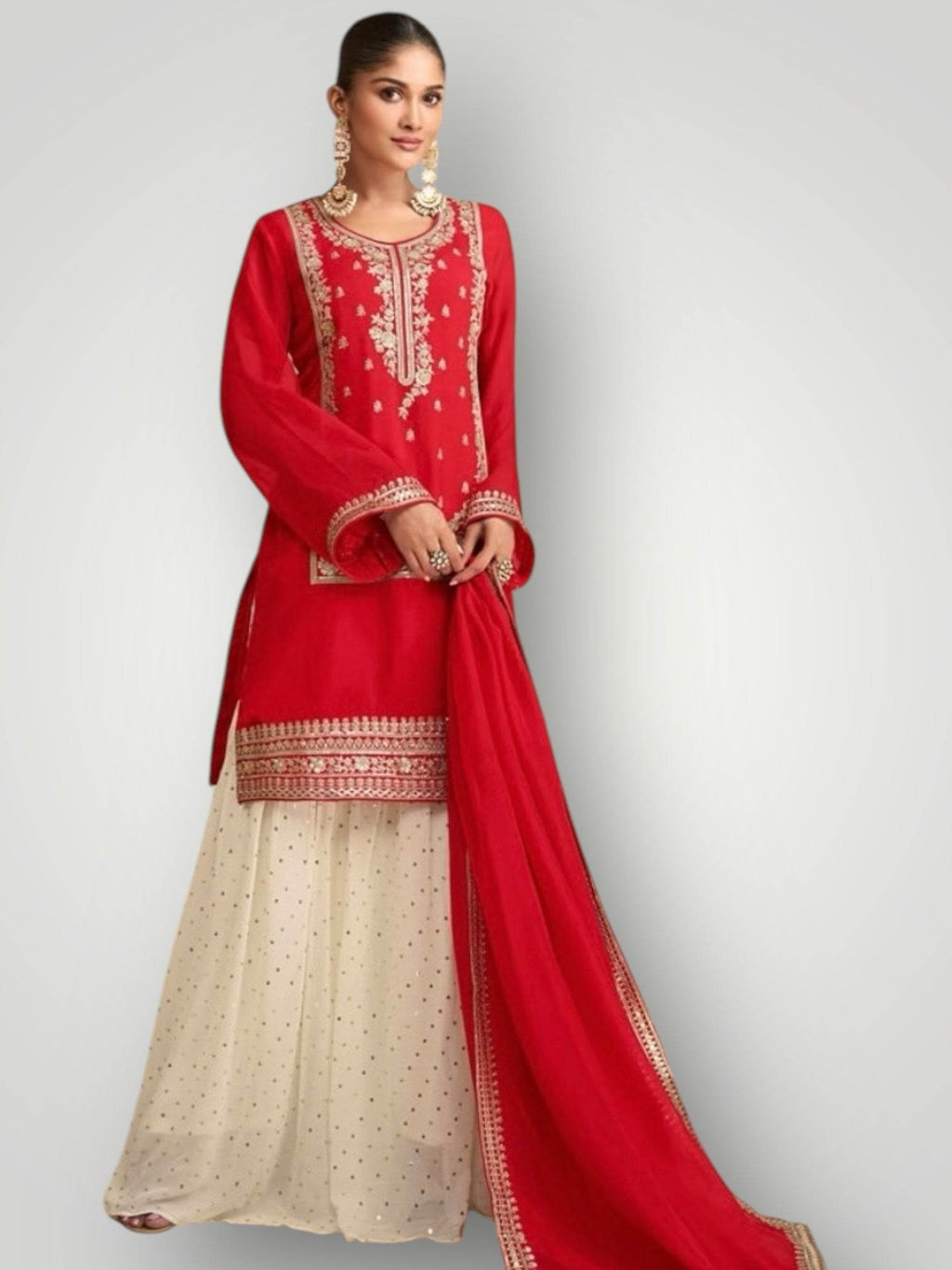 Sharara suit / exclusive designer piece